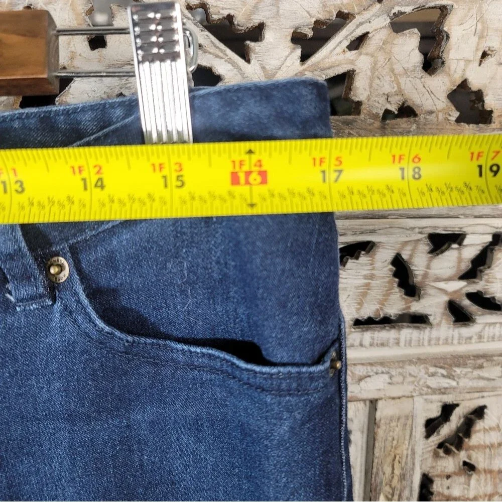 Michael Kors Blue Denim Bootcut Mid-rise Jeans Womens Size 12